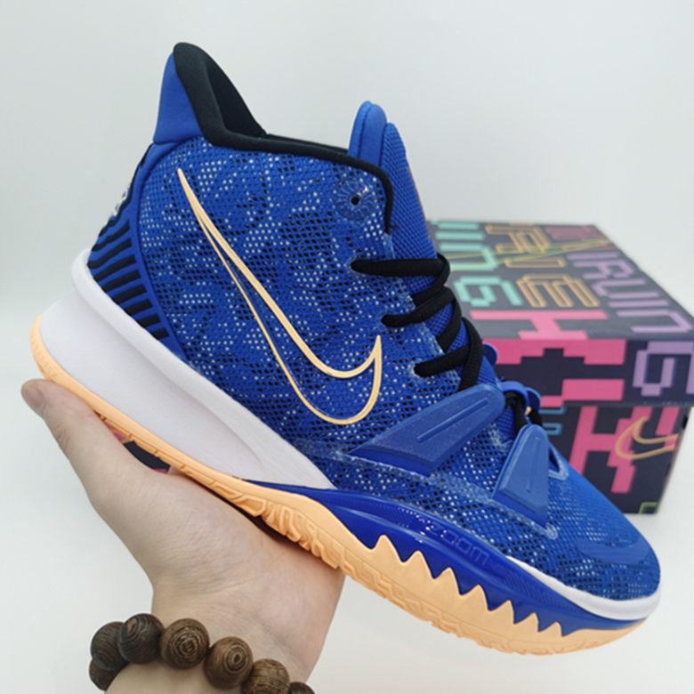 2020 Nike Kyrie Irving 7 Blue Yellow Black Basketball Shoes